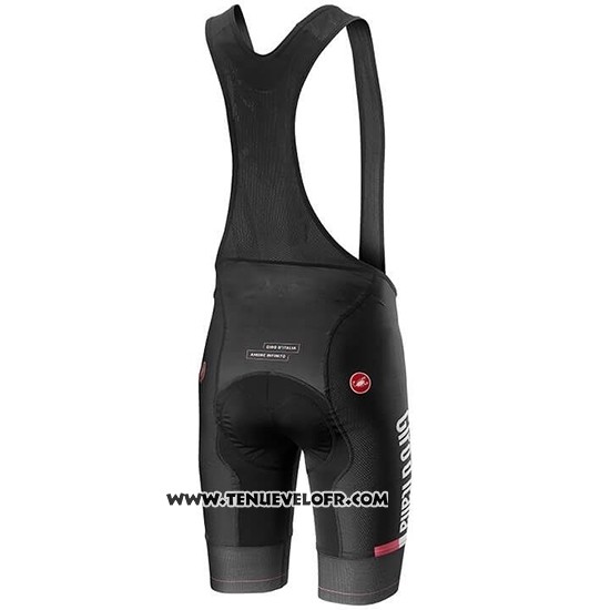 2019 Maillot Ciclismo Giro D'italie Fonce Bleu Manches Courtes et Cuissard